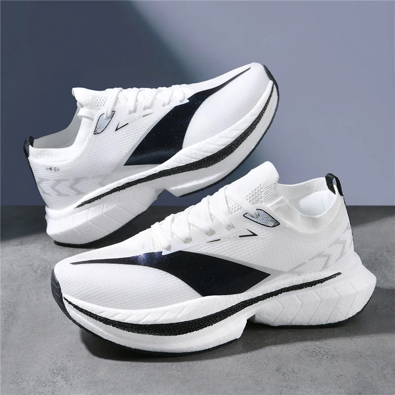 Men's Air Cushion Running Shoes Men's Sneakers Carbon Board Marathon Jogging Shoes Outdoor Sport Shoes Tennis Male Casual Shoes