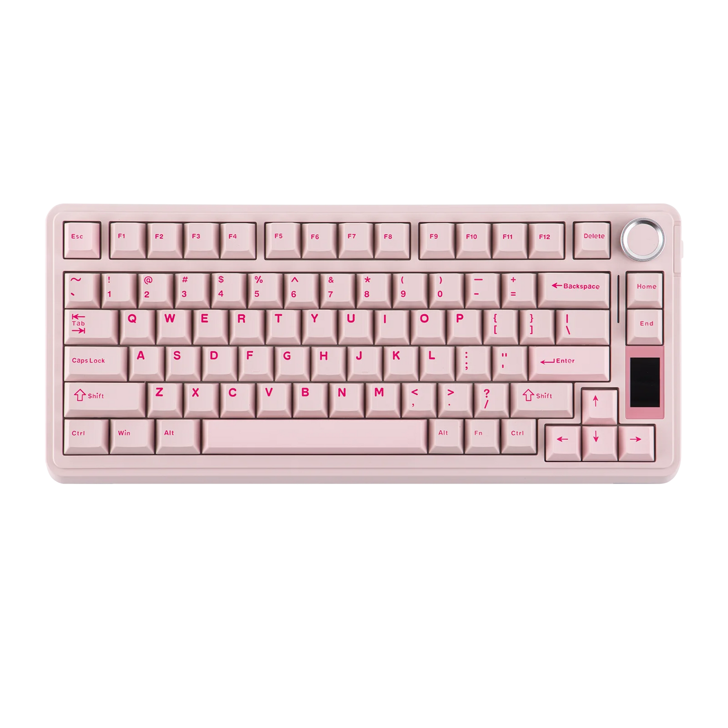 EPOMAKER X AULA EA75 MAX 75% ANSI-US-Layout Hot-Swap-Gasket kabelgebundene/BT/2.4GHz kabellose mechanische Tastatur mit Display & Drehregler