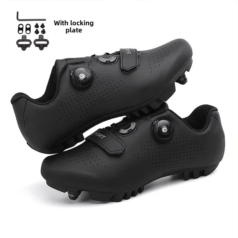Unisex Road And Mountain Bike Lock Shoes Outdoor Pedal Assisted Bicycle Riding Shoes Cross-Border New Model Sports Entertainment