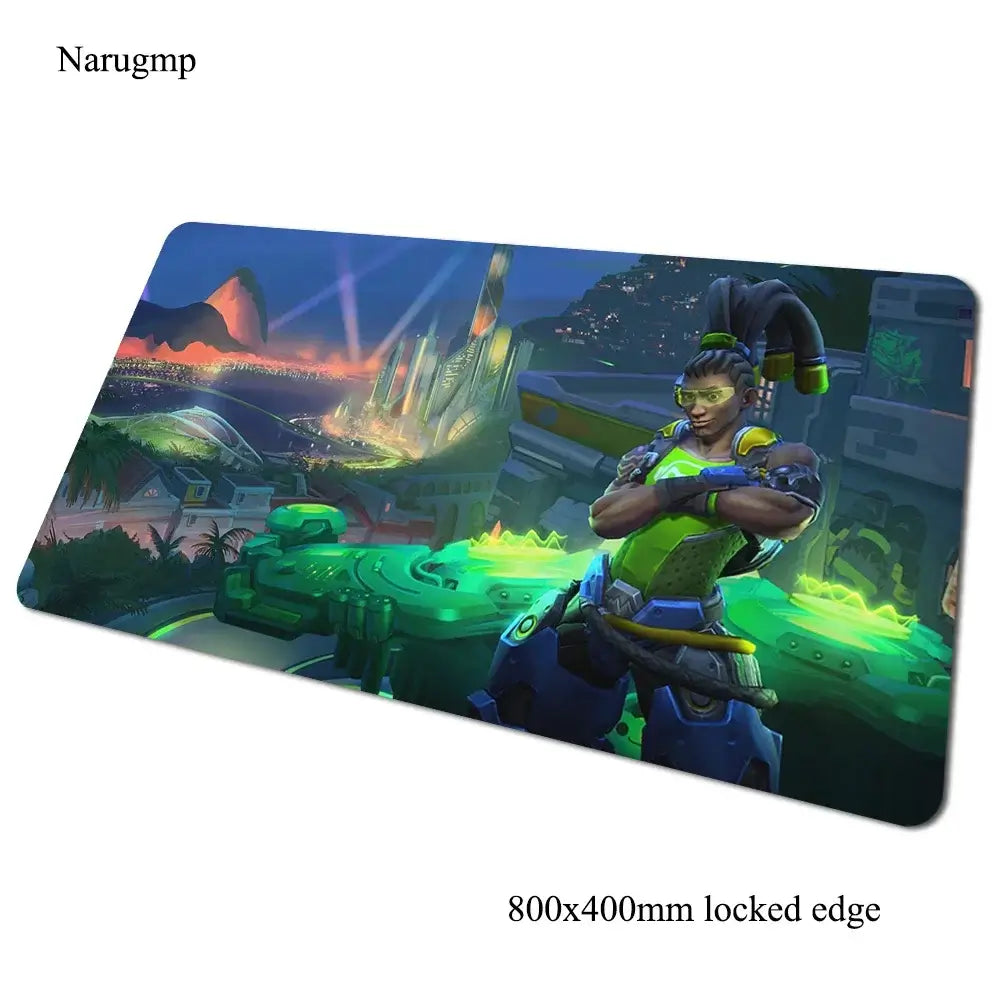 Tappetino mouse gaming Overwatch 80x40cm, regalo di Halloween, grande tappetino mouse gamer per scrivania computer, tappetino grande per notebook e PC