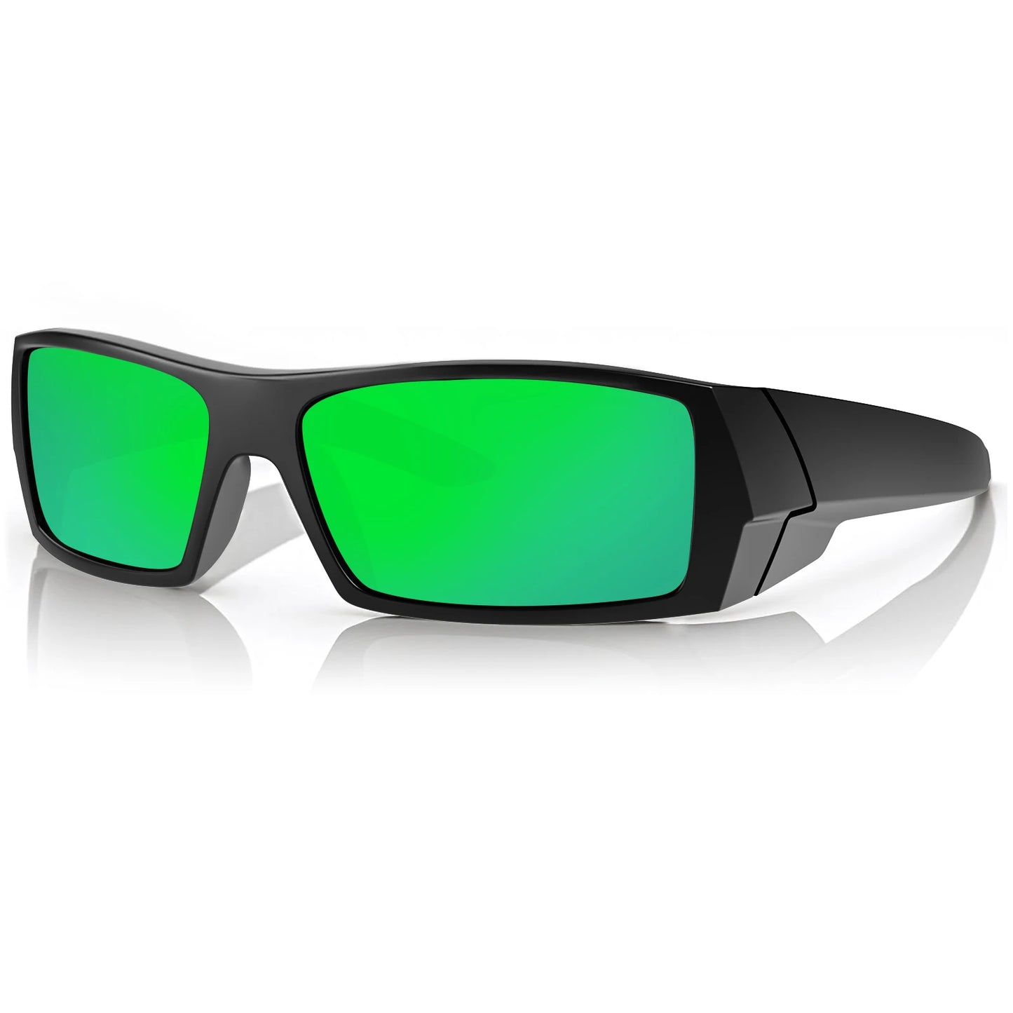 MAXJULI Z87 Polarized Sunglasses Men Wrap Around Sport Driving UV400 Retro Vintage Shield Safety Glasses 8231