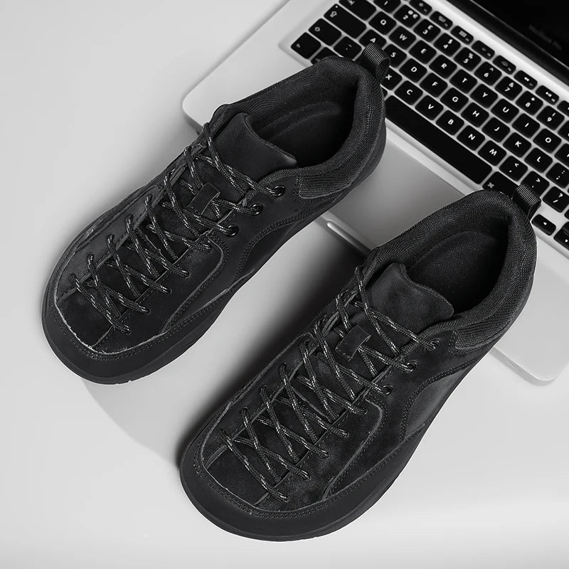 2026 nye brede herresko – minimalistiske barfodssneakers til vandring, zero drop-løbesko, udendørs sneakers med bred tåboks og skridsikker sål