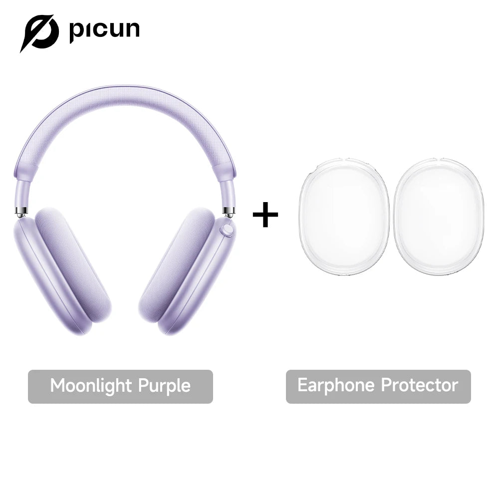 Auscultadores Sem Fios Picun F8 Pro ANC com Seguimento da Cabeça, Áudio Espacial 3D, ANC -52dB, Auscultadores Bluetooth HIFI com Microfone HD ENC, Baixa Latência e APP