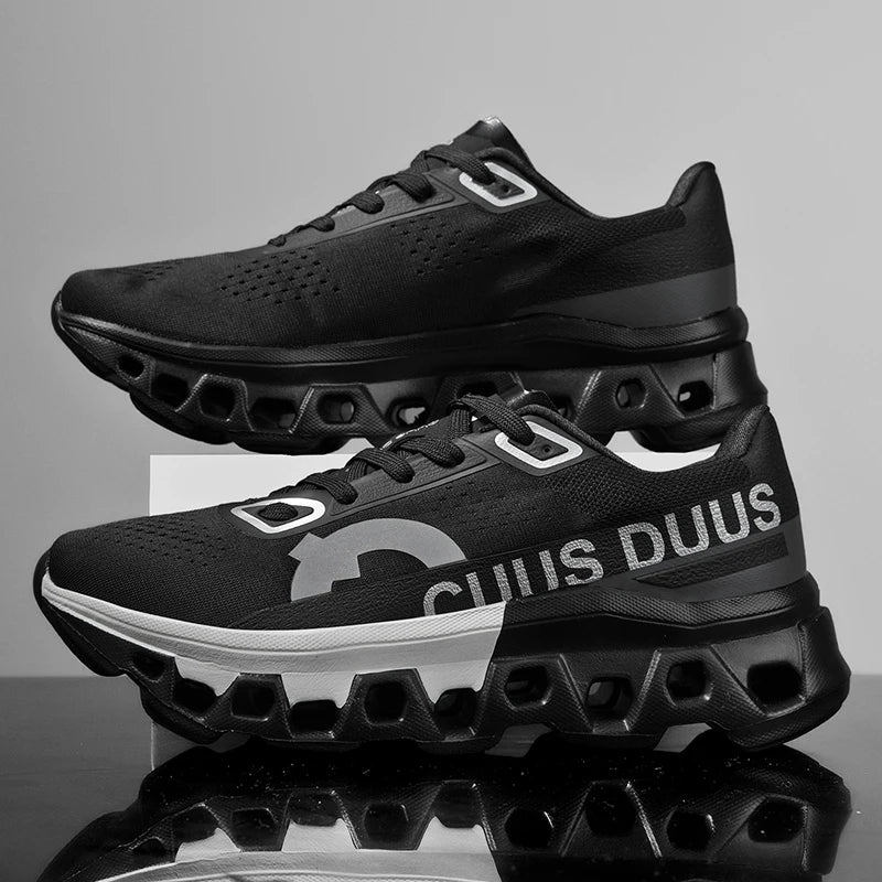 Men's Running Shoes Off-Road Cushioning Jogging Non-Slip Breathable Mesh Luxury Outdoor Couple Trainer Race Sneakers