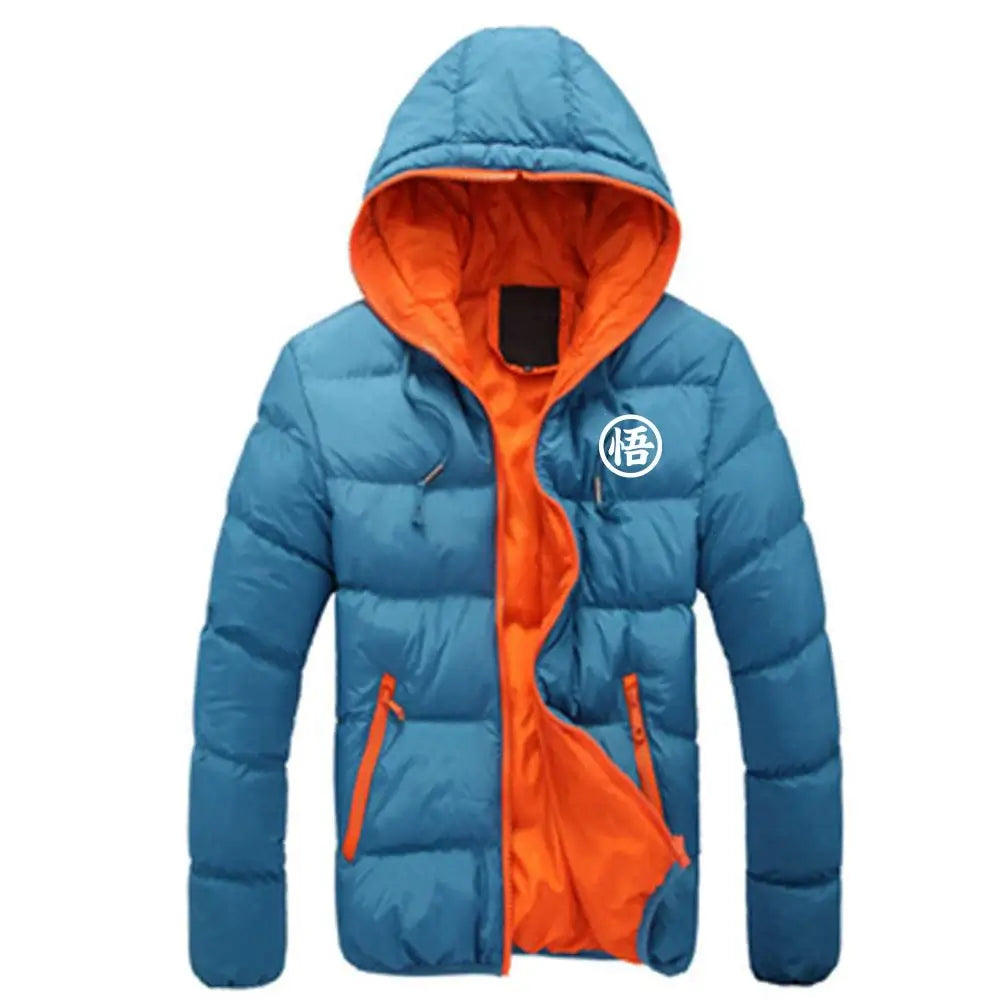 2026 Dragon Ball GOKU Anime Print Autumn And Winter Men's New Six-color Cotton-padded Warm Zipper Jackets Casual Fashion Coats, Produit gaming premium Fraquane, équipement gamer