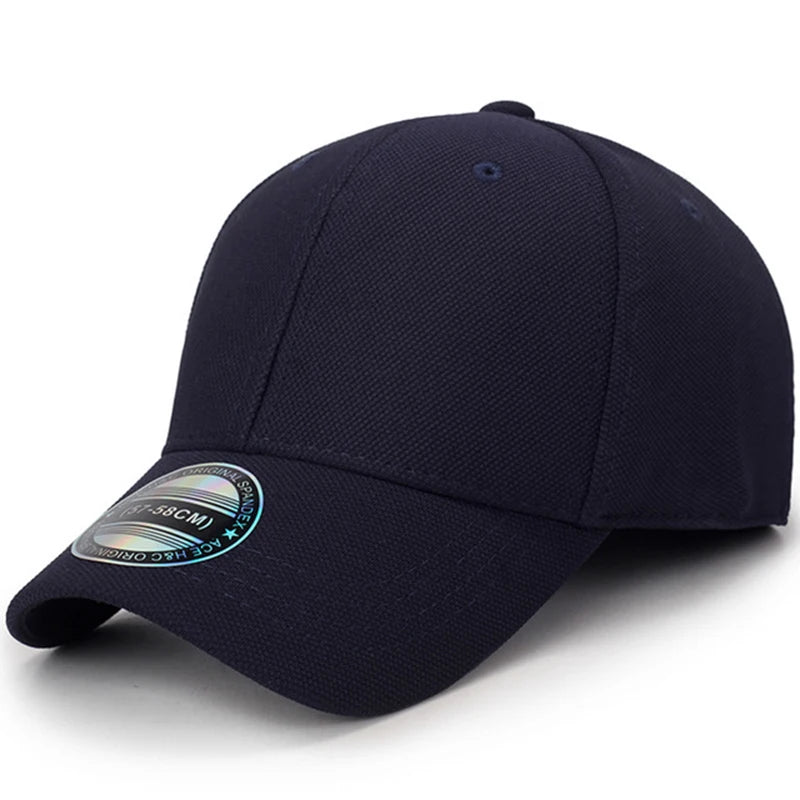 Fitted Full Closed Baseball Cap Men Women Elasticity Hip Hop Caps Hats Fit Visor Snapback Blank Solid Outdoor Sport New Stretch
