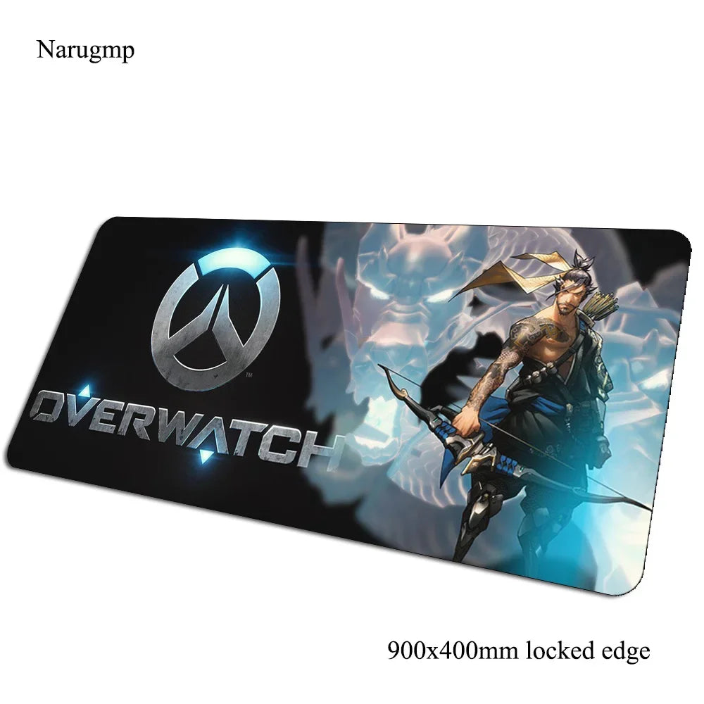 Overwatch-hiirimatto syntymäpäivälahjaksi, tietokonematto 900x400x3mm, suuri gaming-hiirimatto, hiiri- ja näppäimistöalusta PC-pelaajan työpöydälle