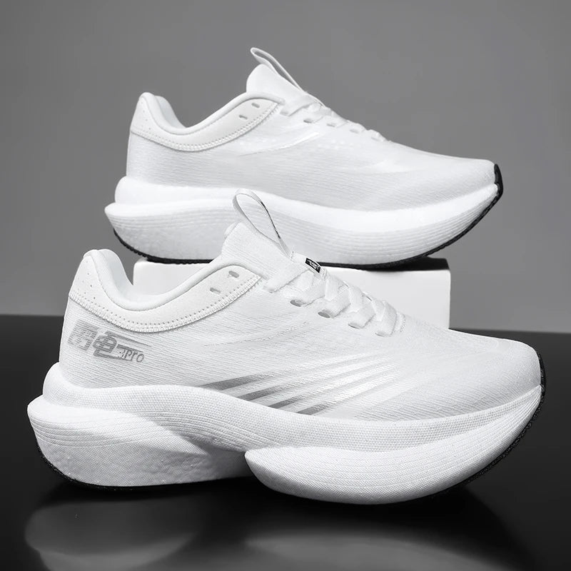 Scarpe da corsa nuove con piastra in carbonio per maratona, da uomo, sportive, traspiranti, leggere, comode da donna, sneakers atletiche antiscivolo casual