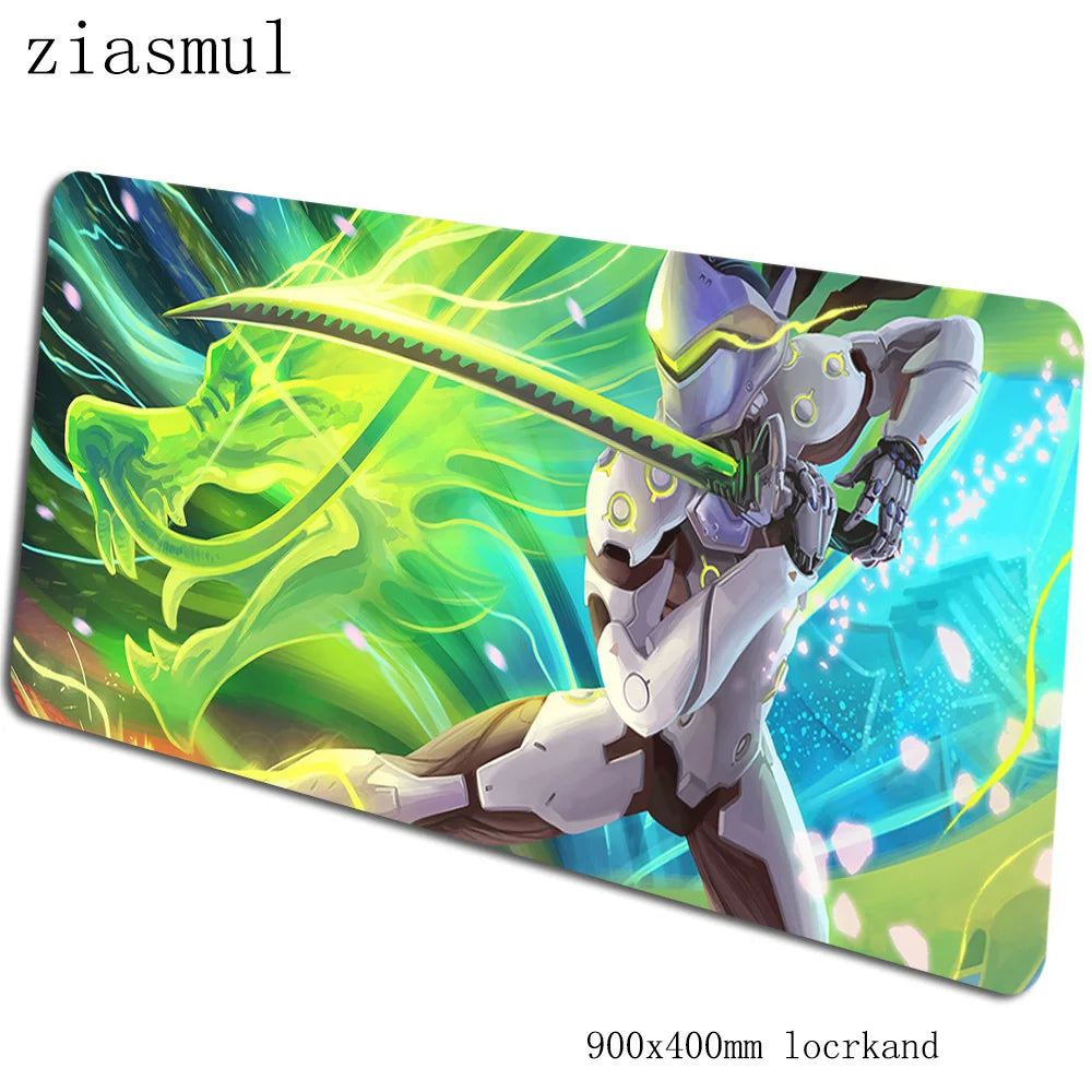 Overwatch-Mauspad 90x40cm, ästhetisches Gaming-Mauspad, wunderschönes personalisiertes Mauspad, Tastatur- und PC-Unterlage