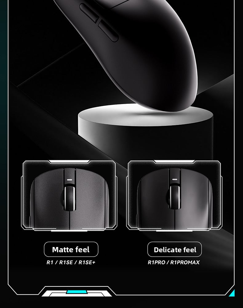 Mouse wireless ergonomico leggero VXE Dragonfly R1 con sensore PAW3395, mouse da gaming tri-mode a bassa latenza per PC, giocatori, ufficio e regalo