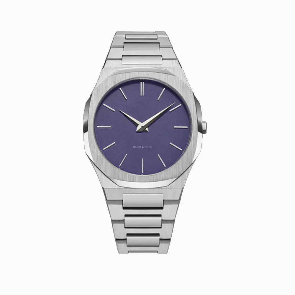 Untra Thin All Stainless Steel Sun Pattern Japan Movement Waterproof Men Quartz Watch With Original Logo