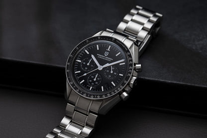 PAGANI DESIGN Planetary Series Saturn Light Tan  Quartz Watch Men Speed Chronograph AR Sapphire crystal Wristwatch Men 2026 New