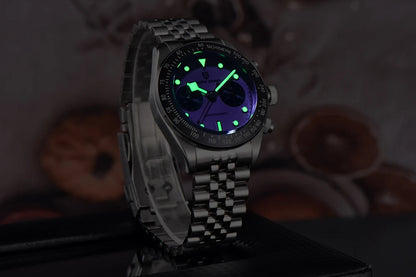 Nuevo PAGANI DESIGN 2026 Panda Retro reloj de hombre de lujo de cuarzo, cronógrafo Speed, zafiro AR, luminoso, envío local