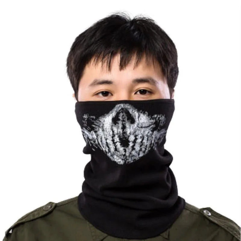 Unisex Ghost Print Skull Motorcycle Face Mask War Game Call Of Duty MWII 2022 COD Ghost Simon Riley Balaclava Mask For Adult