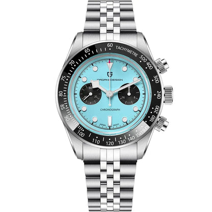 Nuevo PAGANI DESIGN 2026 Panda Retro reloj de hombre de lujo de cuarzo, cronógrafo Speed, zafiro AR, luminoso, envío local