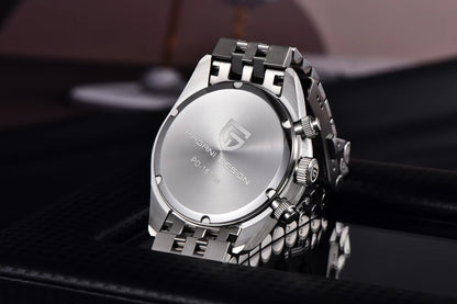 Nuevo PAGANI DESIGN 2026 Panda Retro reloj de hombre de lujo de cuarzo, cronógrafo Speed, zafiro AR, luminoso, envío local