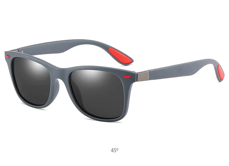 Hot Sale Polarized Sunglasses Men Women Classic Square Plastic Driving Sun Glasses Male Fashion Black Travelling Shades UV400