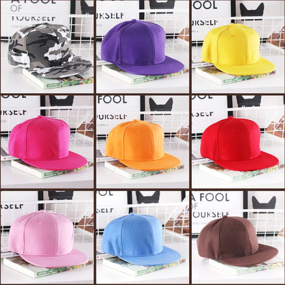 Solidna czapka hip-hopowa dla mężczyzn, czapka typu snapback, czapki baseballowe dla kobiet, czapki z regulowanym płaskim daszkiem, proste daszki, czapki dla chłopców i dziewcząt, taniec uliczny