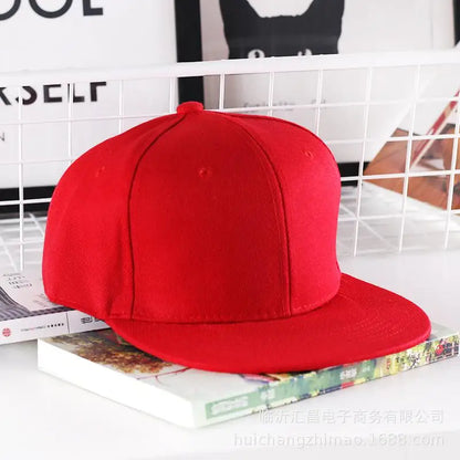 Solidna czapka hip-hopowa dla mężczyzn, czapka typu snapback, czapki baseballowe dla kobiet, czapki z regulowanym płaskim daszkiem, proste daszki, czapki dla chłopców i dziewcząt, taniec uliczny