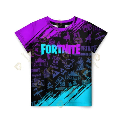 Summer Fashion Fortnite Mascot 3D Print Kids T-Shirt Casual T-shirt Boys Girls Unisex Children's Clothing T-shirt Tops