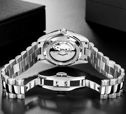 CADISEN Men's Mechanical Watches Luxury Meteorite Dial Automatic Watch For Men Week 100M Japan MIYOTA 8285 Movement Clock Man