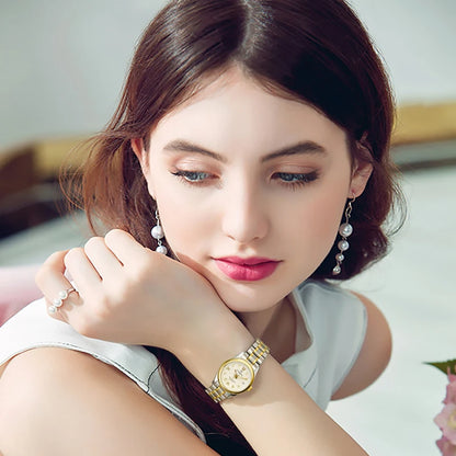 Mechanical ladies’ wristwatch by CARNIVAL – Elegant design, automatic movement, sapphire crystal, water-resistant.