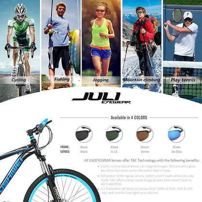 MAXJULI Bifocal Sunglasses for Women Men,TR90 Frame Ultra Lightweight and Sun Reading UV Protection 8001