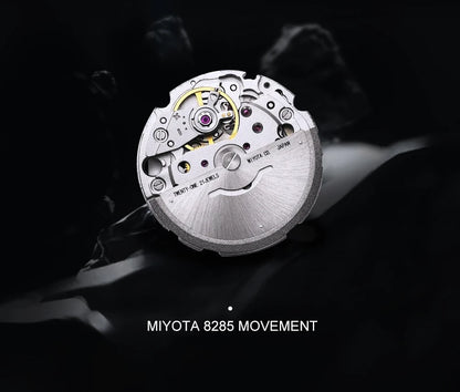 CADISEN Men's Mechanical Watches Luxury Meteorite Dial Automatic Watch For Men Week 100M Japan MIYOTA 8285 Movement Clock Man