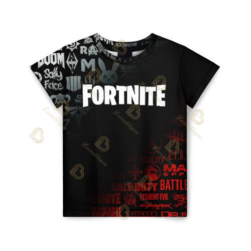 Summer Fashion Fortnite Mascot 3D Print Kids T-Shirt Casual T-shirt Boys Girls Unisex Children's Clothing T-shirt Tops