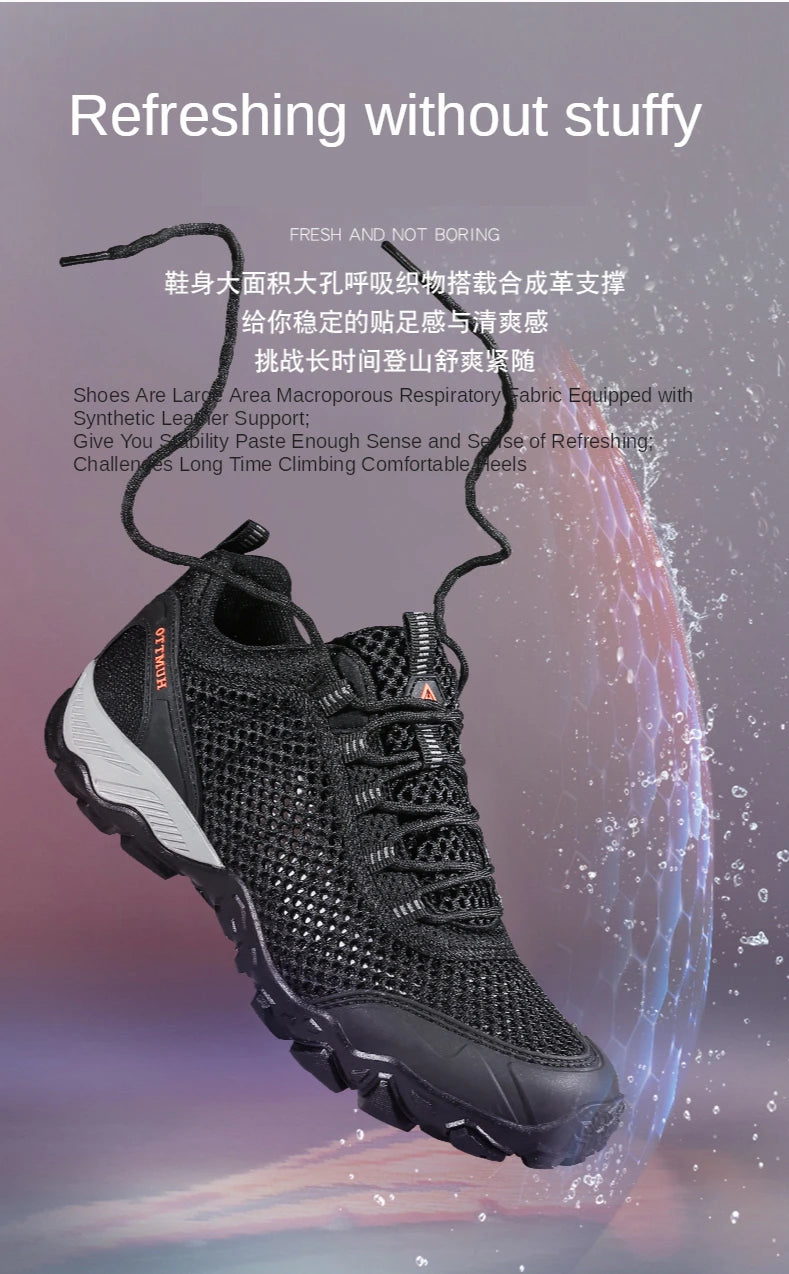 HUMTTO Hiking Shoes Men Breathable Outdoor Sports Climbing Shoes Hunting Shoes Women Trekking Sneakers Ankle Boots Tactical Shoe