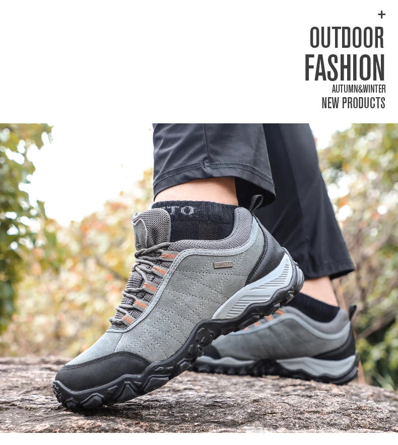 HUMTTO Hiking Shoes Men Breathable Outdoor Sports Climbing Shoes Hunting Shoes Women Trekking Sneakers Ankle Boots Tactical Shoe