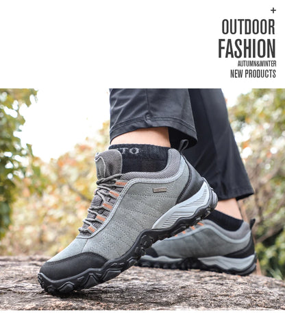HUMTTO Hiking Shoes Men Breathable Outdoor Sports Climbing Shoes Hunting Shoes Women Trekking Sneakers Ankle Boots Tactical Shoe