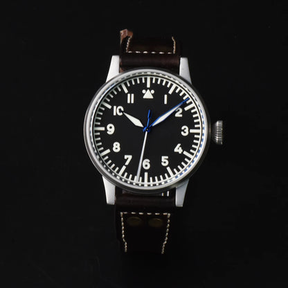 Hruodland 2025 New Pilot Men's Automatic Mechanical Watch Pt5000 Sapphire Luminous C3 Stainless Steel Waterproof 10Bar reloj hom