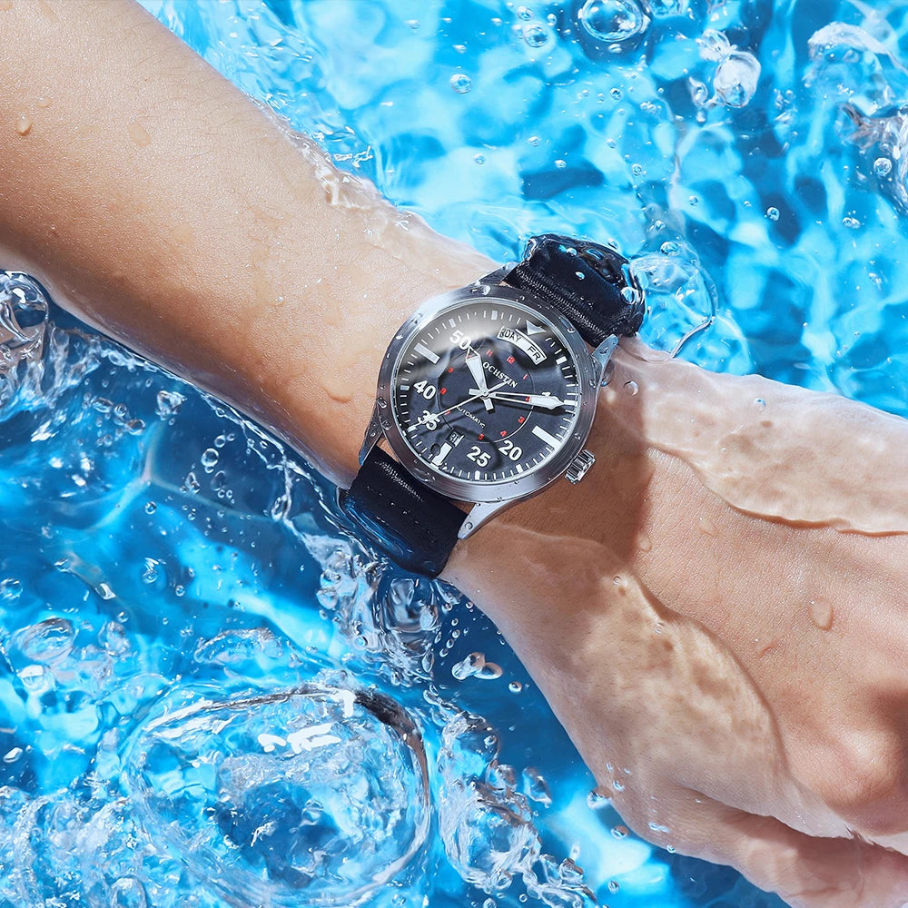 Pilot Men's Watches OCHSTIN Automatic Mechanical Men Watch Military Outdoor Waterproof Wristwatch Date Week Dial Gift For Male