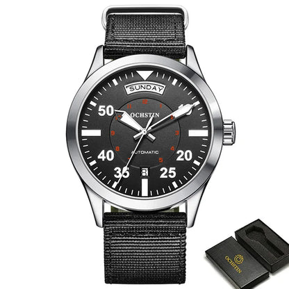 Pilot Men's Watches OCHSTIN Automatic Mechanical Men Watch Military Outdoor Waterproof Wristwatch Date Week Dial Gift For Male