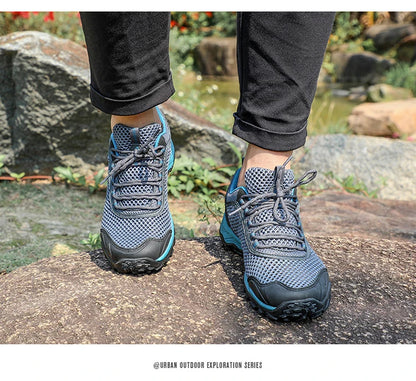HUMTTO Hiking Shoes Men Breathable Outdoor Sports Climbing Shoes Hunting Shoes Women Trekking Sneakers Ankle Boots Tactical Shoe