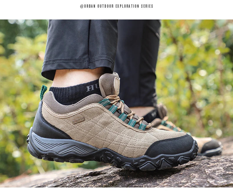 HUMTTO Hiking Shoes Men Breathable Outdoor Sports Climbing Shoes Hunting Shoes Women Trekking Sneakers Ankle Boots Tactical Shoe