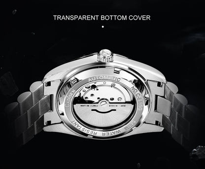 CADISEN Men's Mechanical Watches Luxury Meteorite Dial Automatic Watch For Men Week 100M Japan MIYOTA 8285 Movement Clock Man