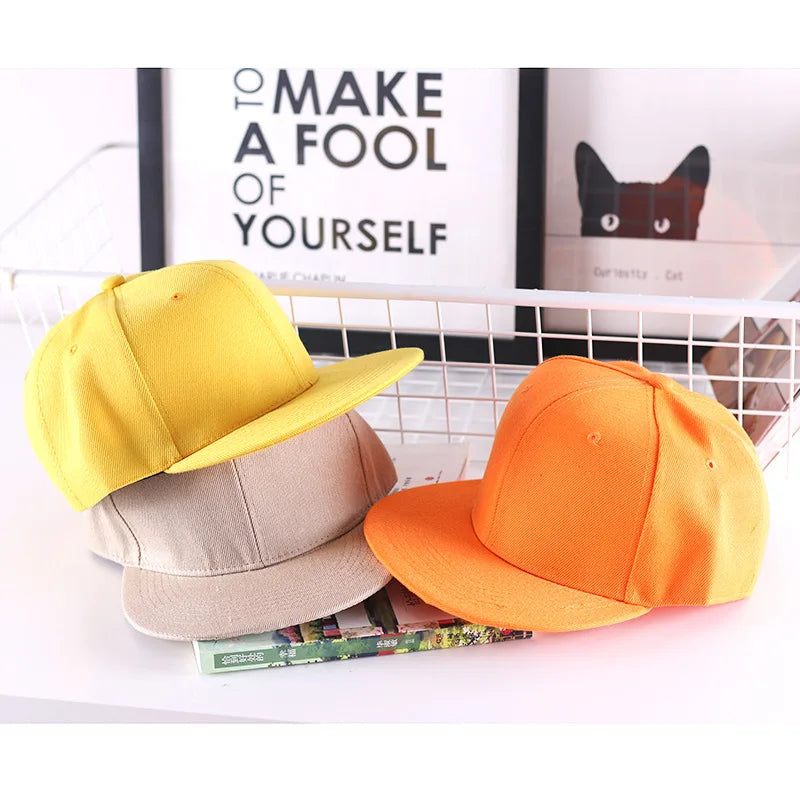 Solidna czapka hip-hopowa dla mężczyzn, czapka typu snapback, czapki baseballowe dla kobiet, czapki z regulowanym płaskim daszkiem, proste daszki, czapki dla chłopców i dziewcząt, taniec uliczny