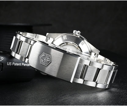 San Martin Official 41mm 62mas V4 Diver Men Watch NH35 Automatic Mechanical Watch Sapphire Glass 200m Waterproof Luminous SN0007