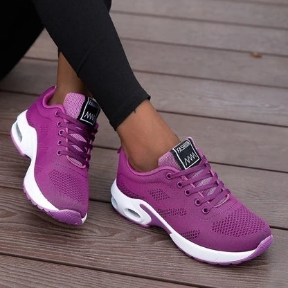 Løbesko til kvinder, åndbare fritidssko, lette udendørs sportssko, fritidssko til gåture, sneakers, Tenis Feminino-sko