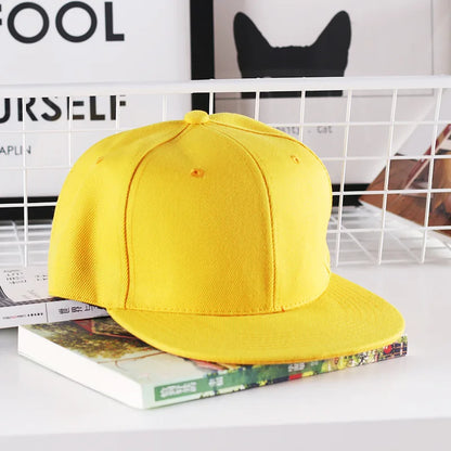 Solidna czapka hip-hopowa dla mężczyzn, czapka typu snapback, czapki baseballowe dla kobiet, czapki z regulowanym płaskim daszkiem, proste daszki, czapki dla chłopców i dziewcząt, taniec uliczny