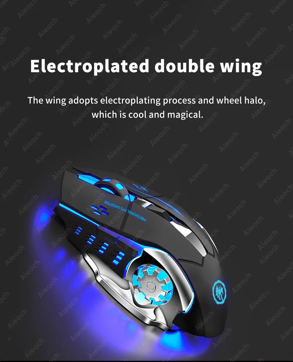 Rechargeable Wireless Mouse Gaming Computer Silent Bluetooth Mouse USB Mechanical E-Sports Backlight PC Gamer Mouse For Computer