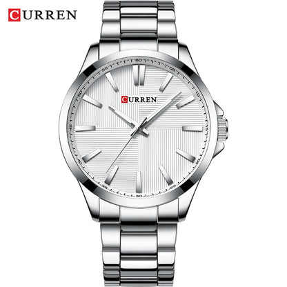 CURREN Men’s Watch – Luxury model, water-resistant, military style, stainless steel – Sports wristwatch (ref. 8322)