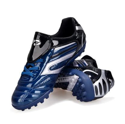 Men Football Soccer Boots Athletic Shoes New Leather Big Size High Top Cleats Training Sneaker Comfortable