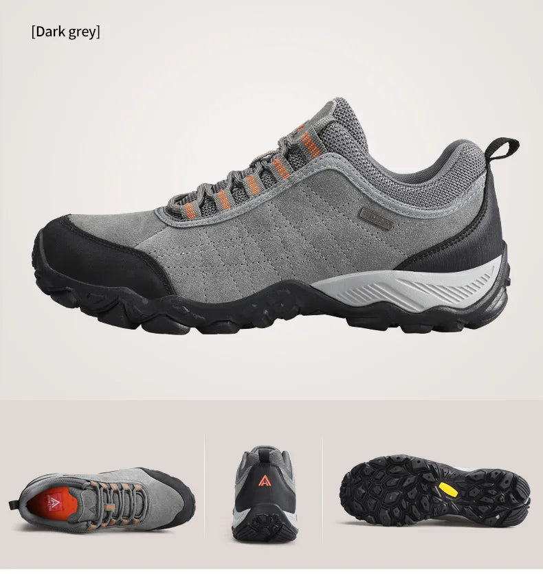 HUMTTO Outdoor Hiking Trekking Mountain Sports Shoes for Men, Camping, Hunting, Walking, Breathable Cushioned Non-Slip Sneakers