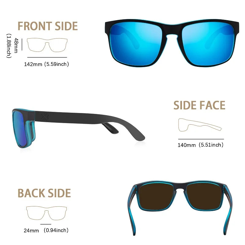 MAXJULI Polarized Sunglasses for Men and Women, Driving Cycling Running UV400 Protection Sun Glasses 8120