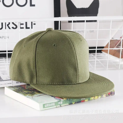 Solidna czapka hip-hopowa dla mężczyzn, czapka typu snapback, czapki baseballowe dla kobiet, czapki z regulowanym płaskim daszkiem, proste daszki, czapki dla chłopców i dziewcząt, taniec uliczny