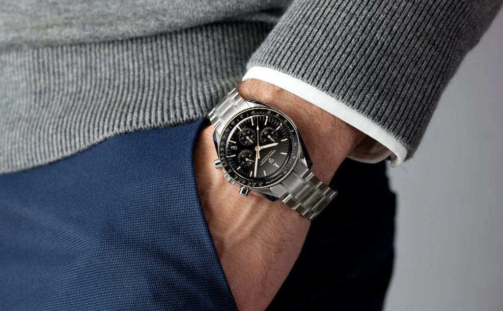PAGANI DESIGN 2025 New AK Project Men's Watches Luxury Quartz Wrist Watch For Men AR Sapphire Speed Chronograph Automatic Date