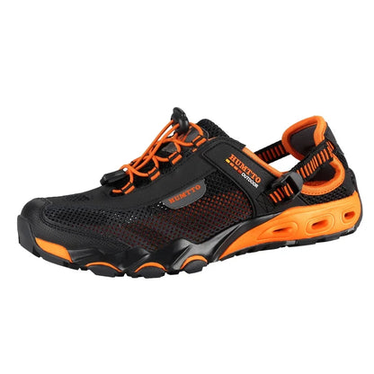 HUMTTO Zapatillas de río para hombre, calzado outdoor de trekking y vadeo, zapatos acuáticos de malla transpirable, secado rápido, tobillo para mujer, zapatillas acuáticas antideslizantes